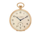 IWC | 14K gold pocket watch | 1960s | Manual wind movement | silvered dial with arabic numerals | Case n. 853505 | Movement n. 825977 | Diam. mm 49 - photo 1