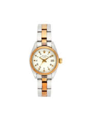 Rolex, Lady Datejust Ref. 6916 | steel and gold wristwatch | Year 1978 | Automatic movement | White dial with roman numerals and date | Case n. 5947814 | Movement n. 485849 | Cal. 2030 | Diam. mm 26