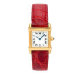 Cartier, Tank Cinese Ref. 6600 | gold wristwatch | 1970s | Quartz movement | White dial with roman numerals | Case n. 90205 | Cal. 66 | Size mm 22x22 - photo 1