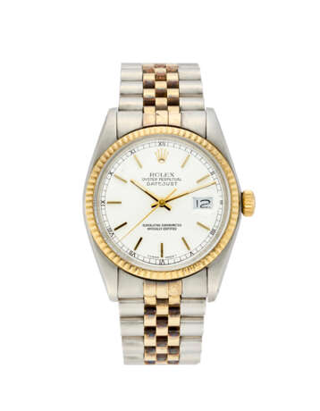 Rolex, DateJust Ref. 16013 | steel and gold wristwatch | Year 1978 | Automatic movement | White dial with indexes and date | Case n. 5826184 | Movement n. 214200 | Cal. 3035 | Diam. mm 36 - Foto 1