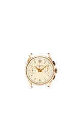 Universal Geneve, Uni-compax Ref. 12445 | rose gold wristwatch | 1950s | Manual-wind movement | White dial with indexes and sub-dials | Case n. 1592173 | Cal. 285 | Diam. mm 35