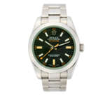 Rolex, Milgauss "Vetro verde" Ref. 116400GV | steel wristwatch | Year 2008 | Automatic movement | Black dial with indexes | Case n. M558586 | Movement n. 3 2292736 | Cal. 3131 | Diam. mm 40 | Full-set - фото 1