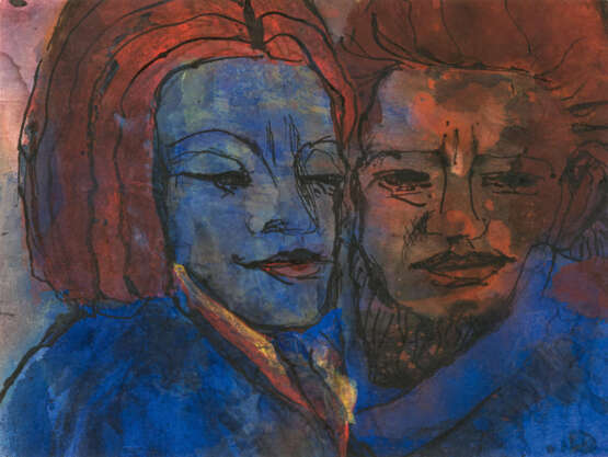 Emil Nolde. Ein Paar, Mann und Frau - Foto 1