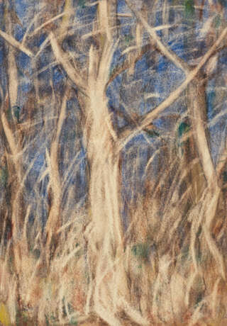 Christian Rohlfs. Bäume vor blauem Hintergrund - Foto 1