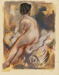George Grosz. Sitting Female Nude