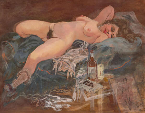 George Grosz. Reclining female nude - Foto 1