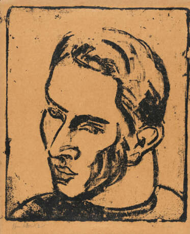 Ernst Ludwig Kirchner. Athletenkopf - фото 1