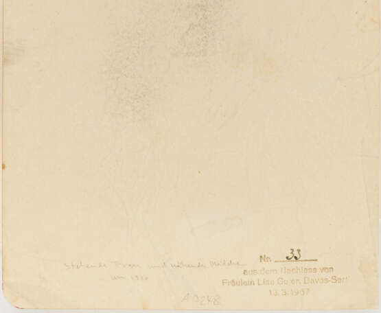 Ernst Ludwig Kirchner. Stehende Frau und nähendes Mädchen - photo 3