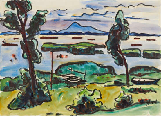 Karl Schmidt-Rottluff. Gewitterschwüle am Haff - photo 1