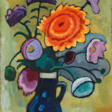 Gabriele Münter. Blumenbild mit rosa Dahlie - Prix ​​des enchères