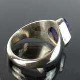 Formschöner Ring mit natürlichem Tansanit von ca. 7 Karat in Silber 925. - Foto 3