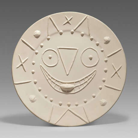 Pablo Picasso Ceramics. Clock With Tongue / Fauns With Flower - Foto 1