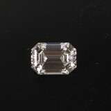 Großer Diamant im Smaragd-Schliff / Emerald Cut: 2,483 ct.,Top Wesselton plus / Feines Weiß plus, Schliff excellent. - фото 1