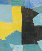 Gouache. Serge Poliakoff. Untitled (Composition abstraite)