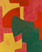 Серж Поляков. Serge Poliakoff. Composition vert rouge jaune