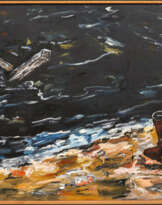 Werner Büttner. Rundholz trifft Kantholz und badenden Russen