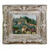 Landscape in an antique frame. Early 20th century. oil on cardboard 20th century - photo 1