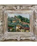 Product catalog. Landscape in an antique frame. Early 20th century. 