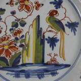 Zwei Fayenceteller - um 1800, 1x wohl Lambeth Delft, beiger… - photo 3