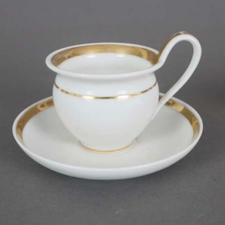 Russische Teekanne und zwei Empire-Tassen - Porzellan, 1x kl… - photo 3