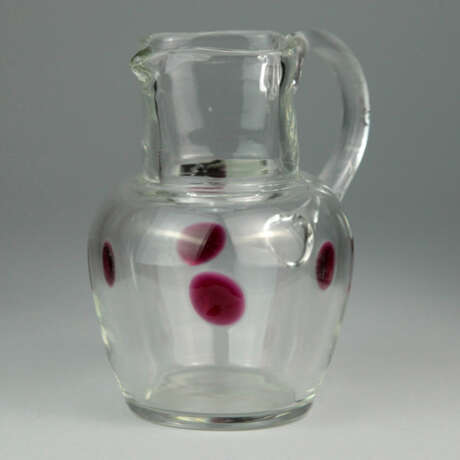 Glaskrug mit Rotglas-Einschmelzungen, 19. Jahrhundert - photo 2