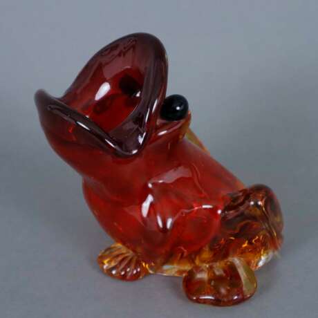 Figürliche Glasvase „Frosch“ - Vase in vollrunder Froschgest… - photo 1