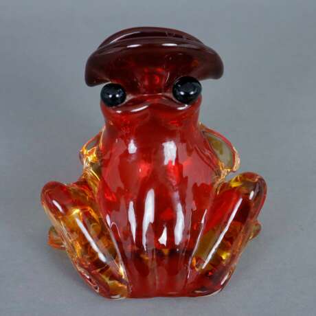 Figürliche Glasvase „Frosch“ - Vase in vollrunder Froschgest… - photo 4