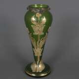 Jugendstil-Glasvase mit Metallmontur - wohl Frankreich um 19… - фото 1