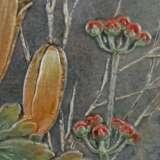Große Keramik-Wandfliese mit floralem Jugendstil-Motiv - Sta… - Foto 4