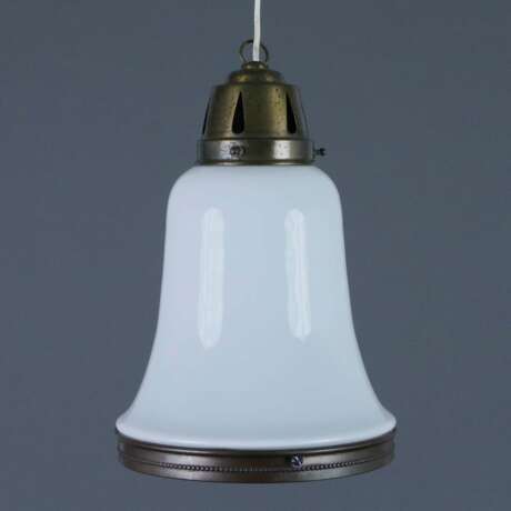 Jugendstil-Deckenlampe - Anfang 20. Jh., glockenförmiger Gla… - photo 1