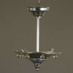 Art Déco-Deckenlampe - wohl Frankreich um 1920/30, trichterf…