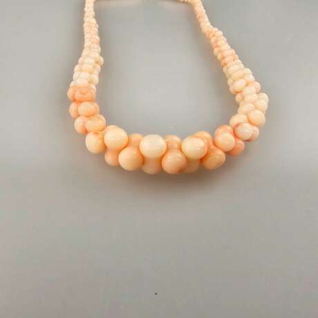 Engelshaut-Korallencollier - Halskette aus kurzen Korallenst… - фото 4