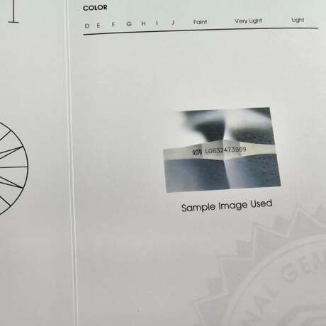 Loser Diamant von 3,03 ct. mit Lasersignatur - Labor-Brillan… - photo 8