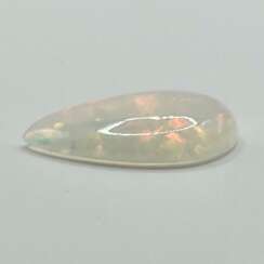 Loser Opal - 3,93 ct, Herkunft: Äthiopien, weiß mit Farbensp…