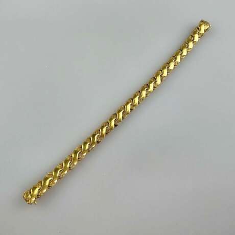Vintage-Armband - Metall vergoldet, partiell satiniert, Band… - photo 1