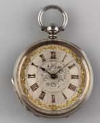Uhren. Taschenuhr - ca. 1880/90, 900/000 Silbergehäuse, punziert: "…