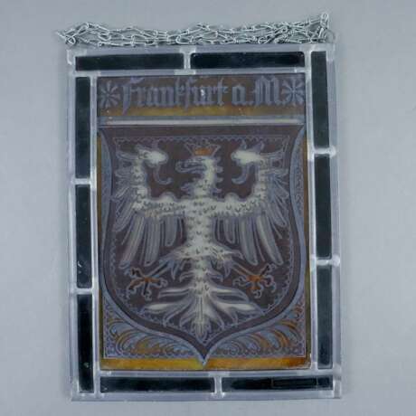 Konvolut Frankfurter Wappenbilder - 20. Jh., 2x Wachsrelief,… - photo 5