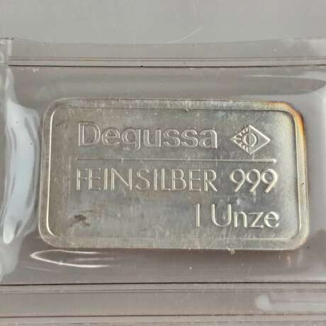 12 Silber-Motivbarren Degussa - Feinsilber 999 (1 Unze), 5x… - photo 1