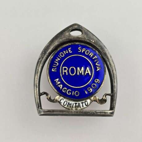 Italienisches Sportabzeichen - Rom 1909, Metall/Email, Schri… - Foto 1