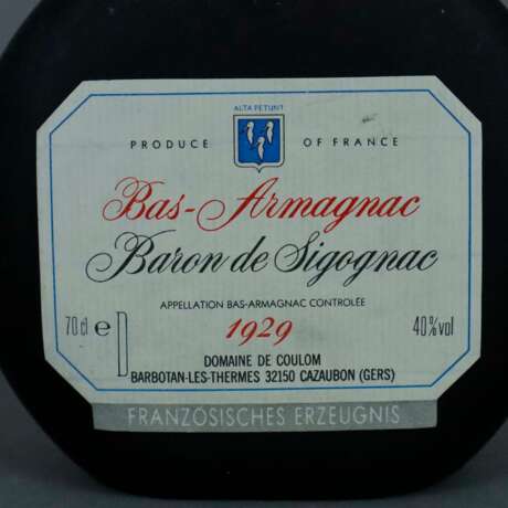 Armagnac - Baron de Sigognac, 1929, Domain de Coulom, France… - photo 4