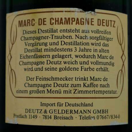 Vieux Marc de Champagne - Maison Deutz, Frankreich, alc. 42%… - фото 5