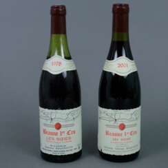 Weinkonvolut - 2 Flaschen 1978 + 2001, Domaine Valentin Bouc…