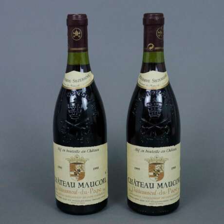 Weinkonvolut - 2 Flaschen 1995 Château Maucoil Châteauneuf-d… - Foto 7