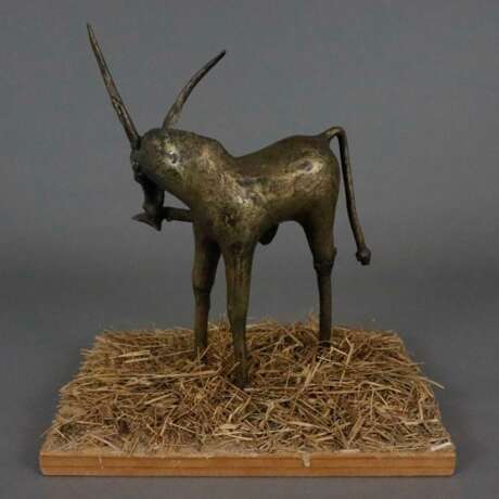 Bronzefigur "Antilope" - wohl afrikanische Bronze patiniert,… - photo 5