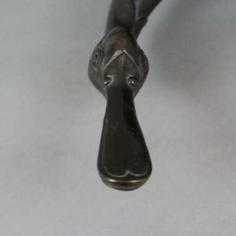 Tierfigur "Ente" - Messingguss, bronziert, unterseitig geste… - photo 3