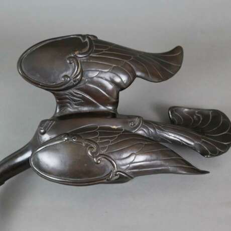 Tierfigur "Ente" - Messingguss, bronziert, unterseitig geste… - photo 5