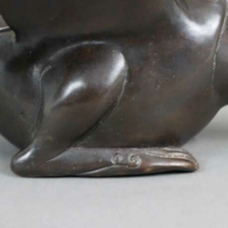 Tierfigur "Ente" - Messingguss, bronziert, unterseitig geste… - photo 7