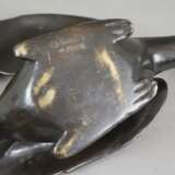 Tierfigur "Ente" - Messingguss, bronziert, unterseitig geste… - photo 9