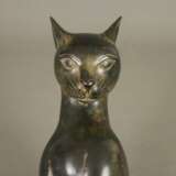 Sitzende Katze - Galvanoplastik, bronziert, naturalistische… - фото 3