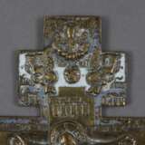 Segenskreuz - Russland, 19.Jh., Bronzelegierung, teils hellb… - фото 3